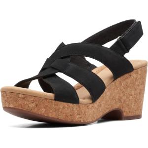 Clarks Women’s Giselle Beach(Black Nubuck)