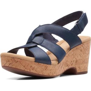 Clarks Women’s Giselle Beach(Navy Leather)