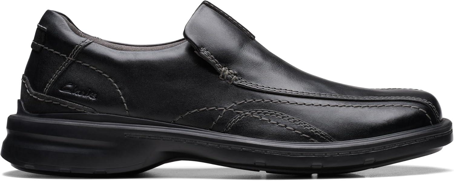 imageClarks Mens Gessler Step LoafersBlack Leather