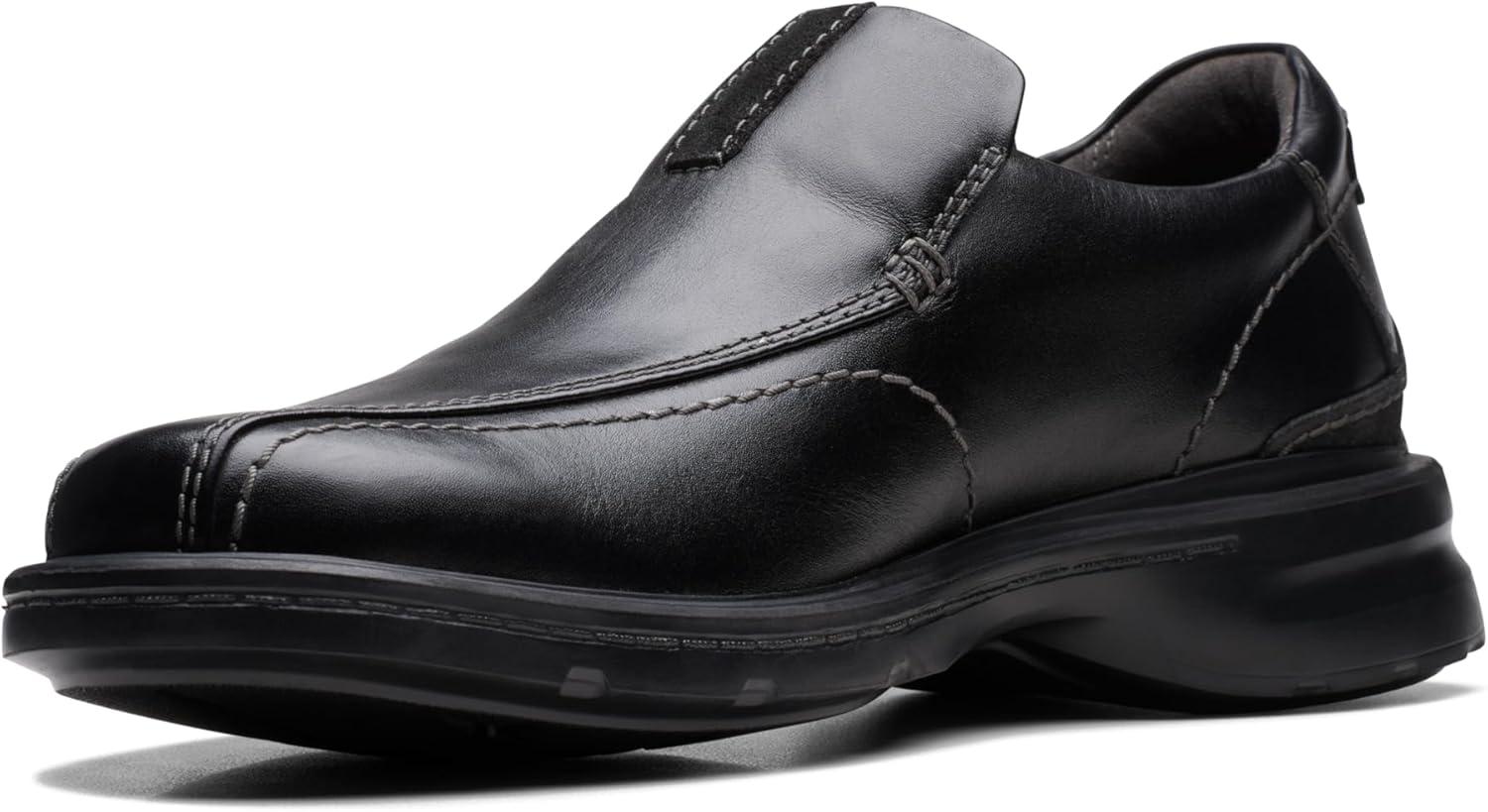 imageClarks Mens Gessler Step LoafersBlack Leather