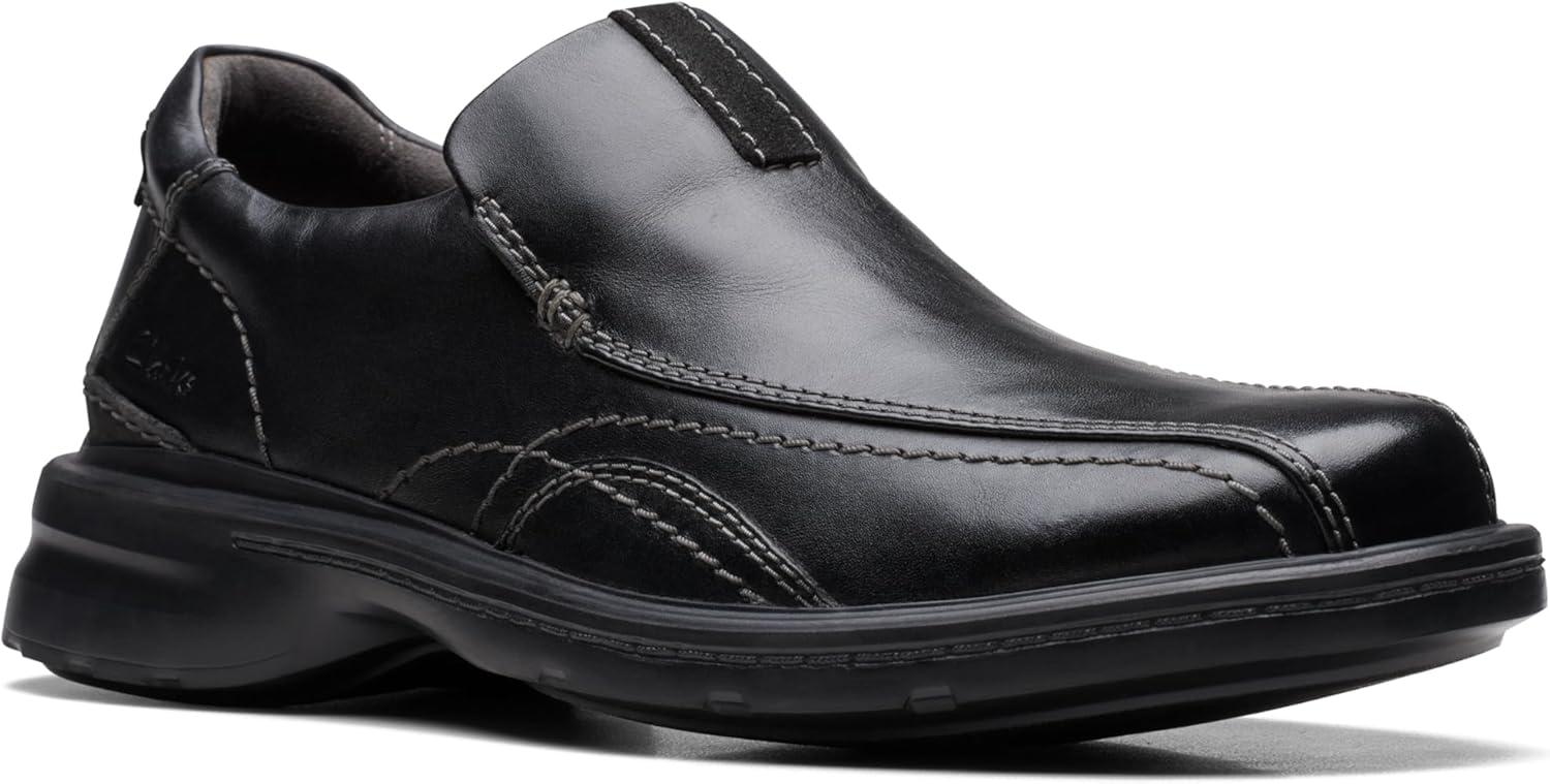 imageClarks Mens Gessler Step LoafersBlack Leather