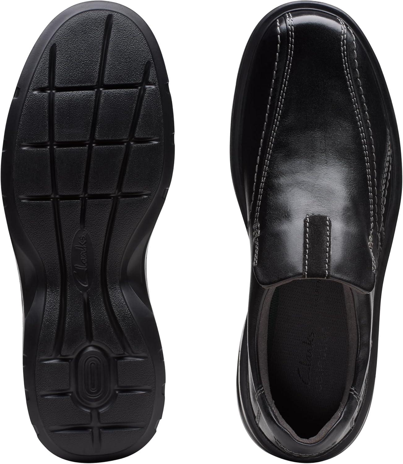 imageClarks Mens Gessler Step LoafersBlack Leather