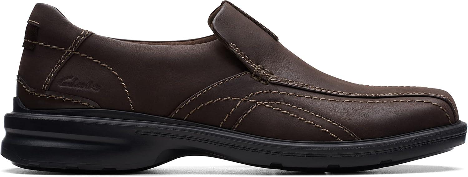imageClarks Mens Gessler Step LoafersDark Brown