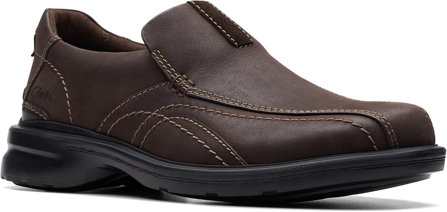 imageClarks Mens Gessler Step LoafersDark Brown