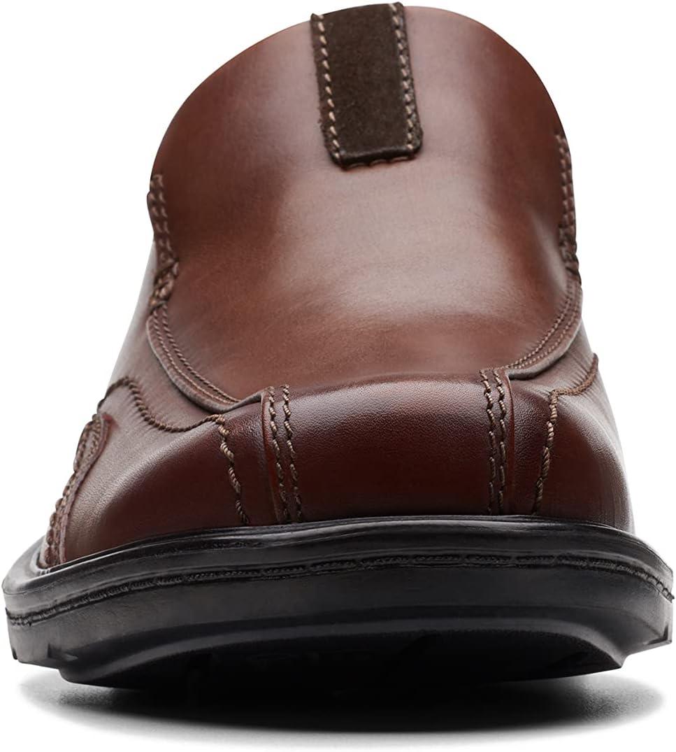 imageClarks Mens Gessler Step LoafersDark Tan Leather