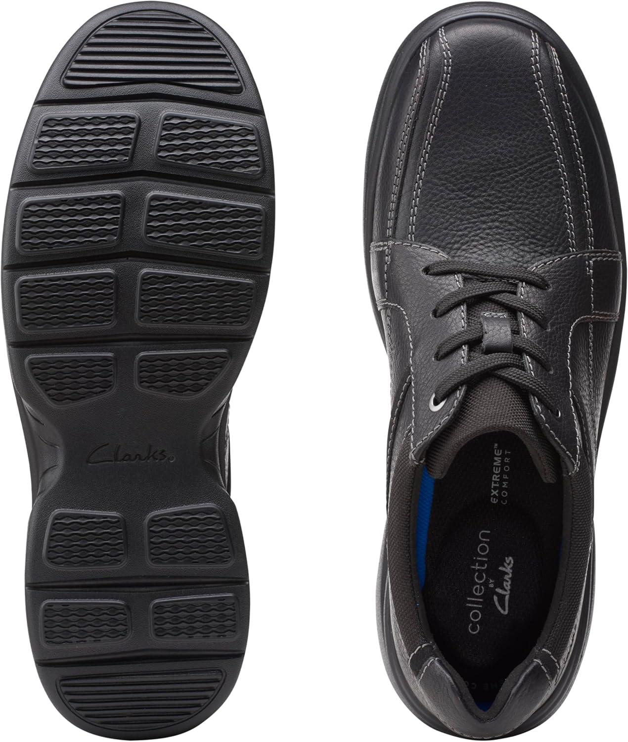 imageClarks Mens Laceup Shoes Leather ShoesBlk Tumbled Lea