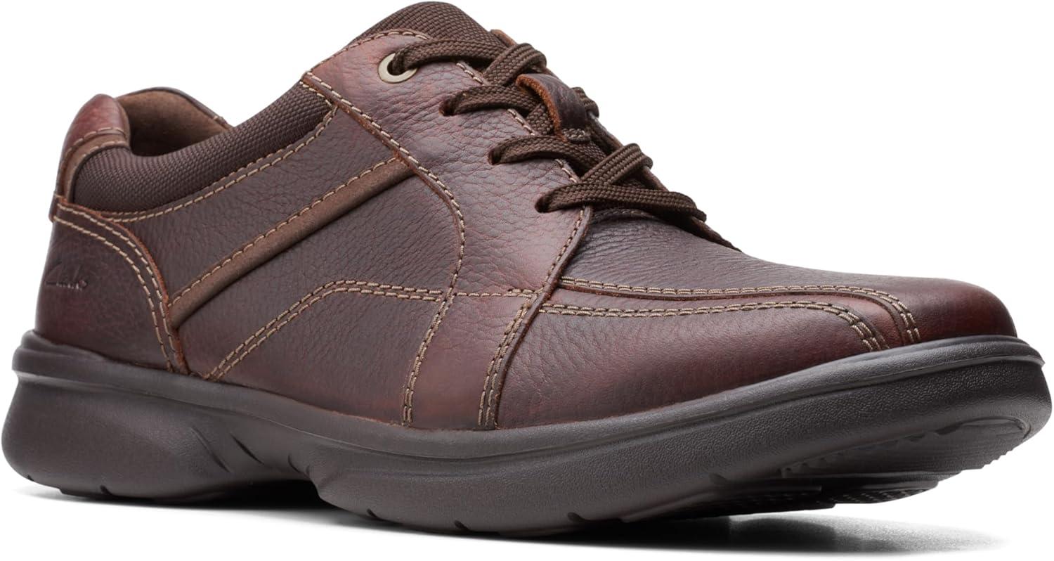 imageClarks Mens Laceup Shoes Leather ShoesBrown Tumbled Leather