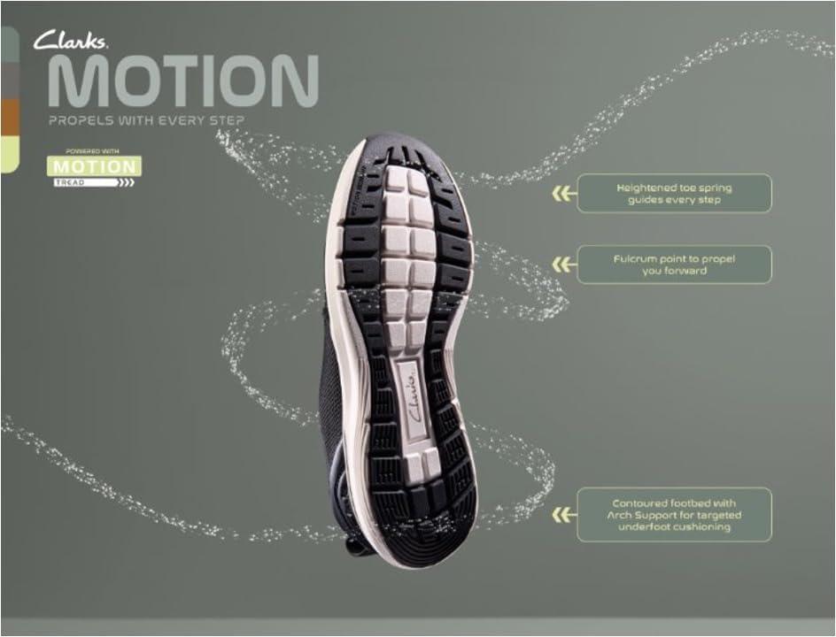imageClarks Mens Motion Trek MxWhite Textile