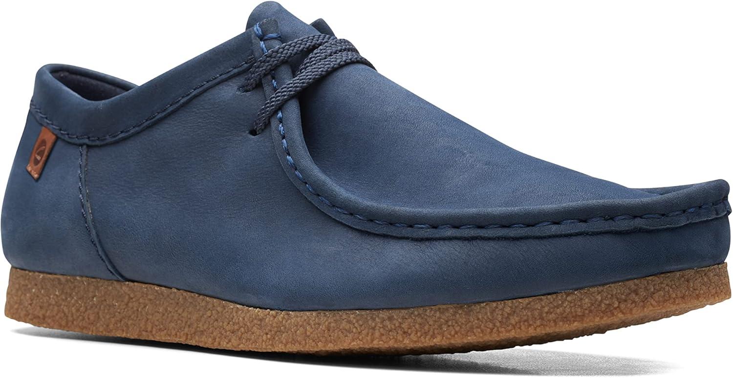 imageClarks Mens Shacre II Run LoafersNavy Nubuc