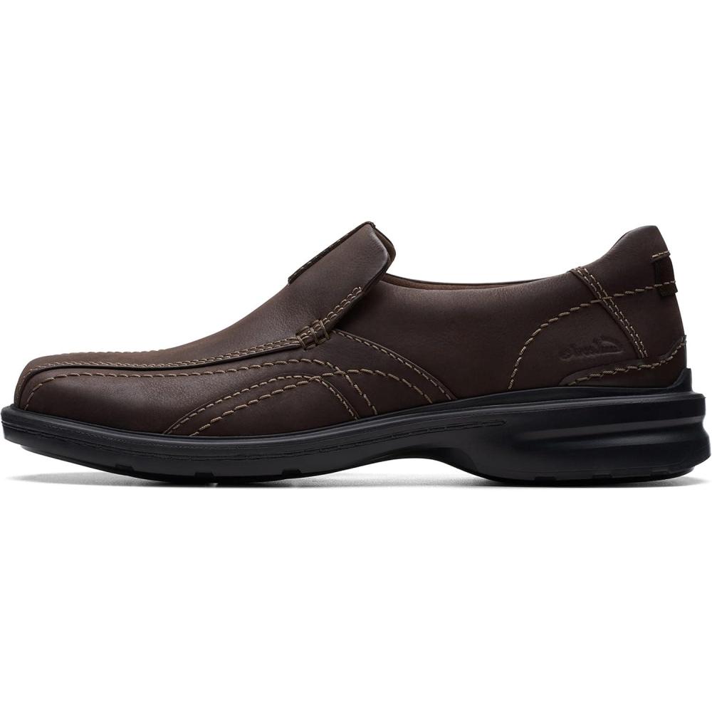 imageClarks Mens Gessler Step LoafersDark Brown