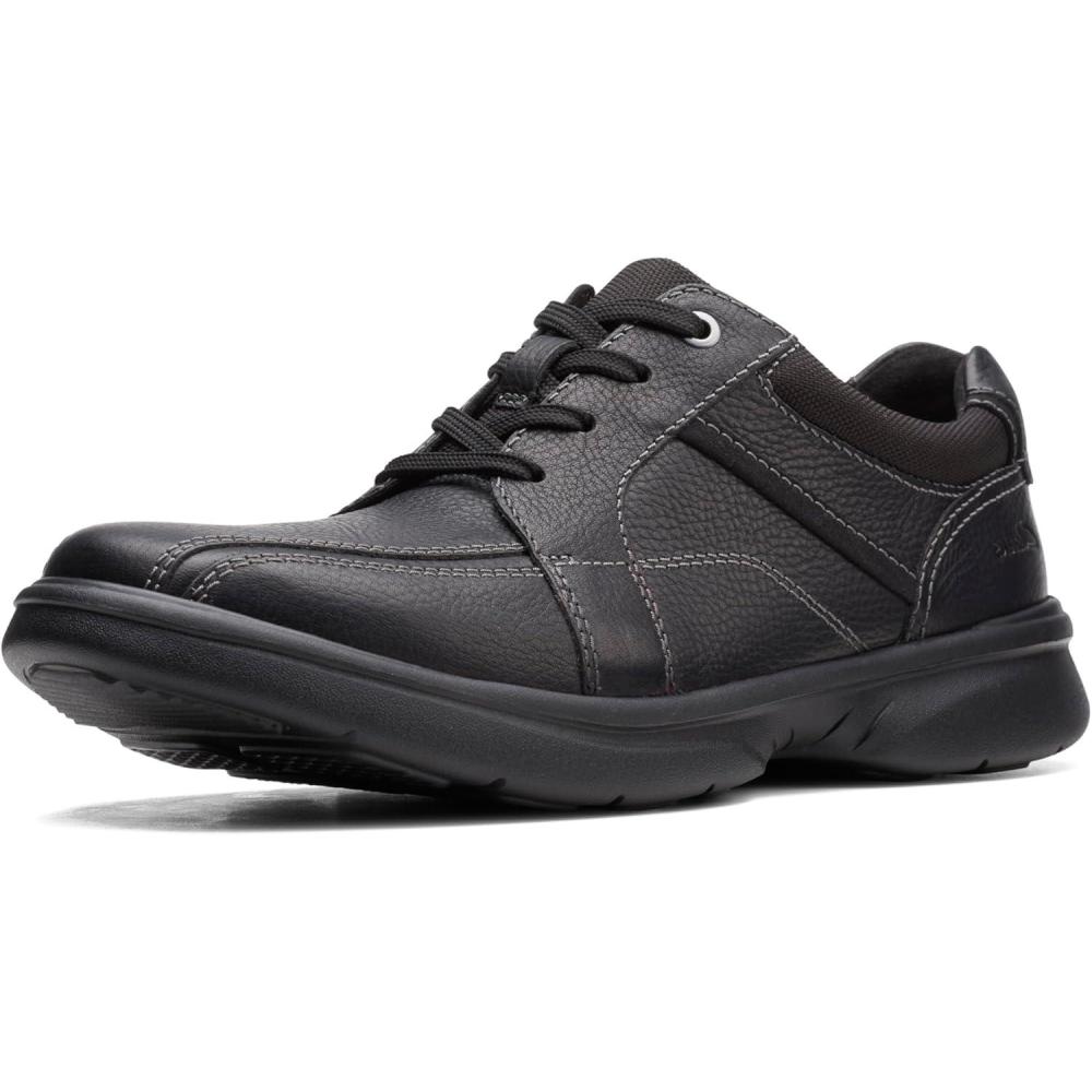 imageClarks Mens Laceup Shoes Leather ShoesBlack Tumbled