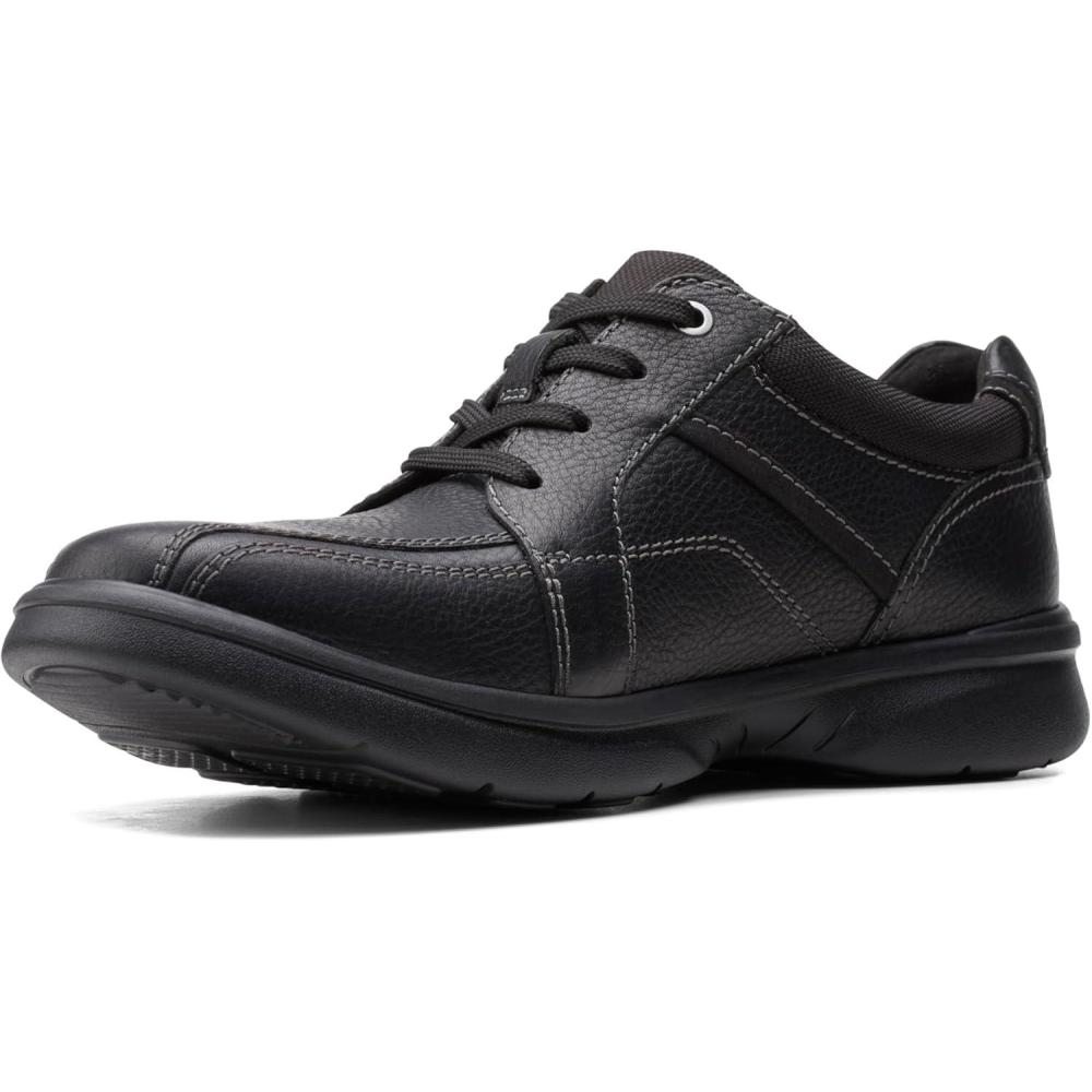 imageClarks Mens Laceup Shoes Leather ShoesBlk Tumbled Lea