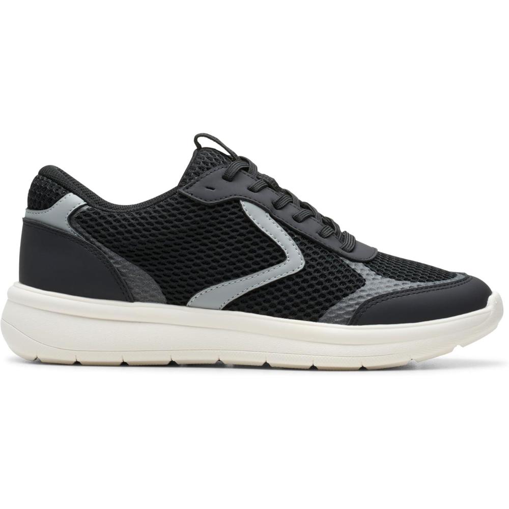 imageClarks Womens Ezrinn TieBlack Combi Textile