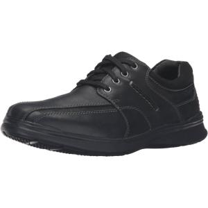 Clarks Men’s Cotrell Walk Oxford(Black Oily Leather)