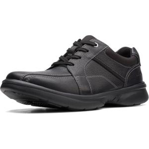 Clarks Mens Lace-up Shoes Leather Shoes(Black Tumbled)