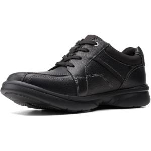 Clarks Mens Lace-up Shoes Leather Shoes(Blk Tumbled Lea)