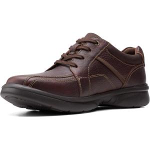 Clarks Mens Lace-up Shoes Leather Shoes(Brown Tumbled Leather)