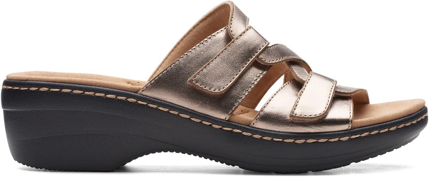 imageClarks Collection Womens Merliah Karli SandalMetallic Leather