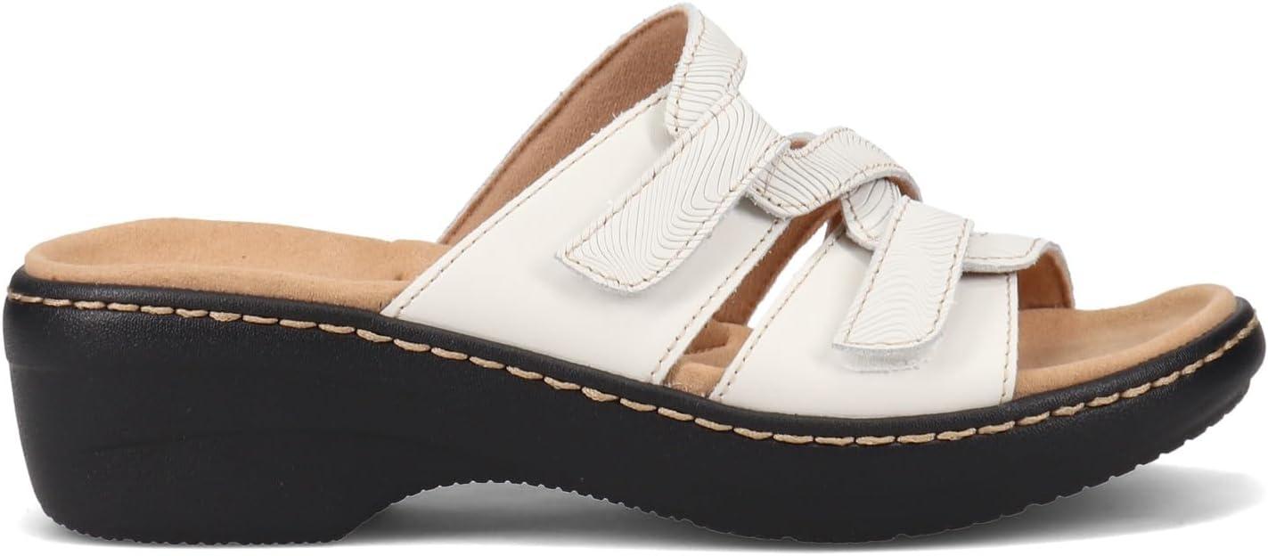 imageClarks Collection Womens Merliah Karli SandalWhite Leather