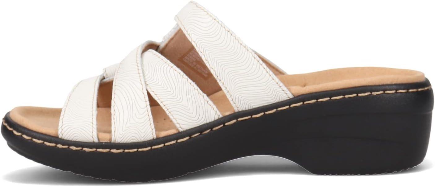 imageClarks Collection Womens Merliah Karli SandalWhite Leather