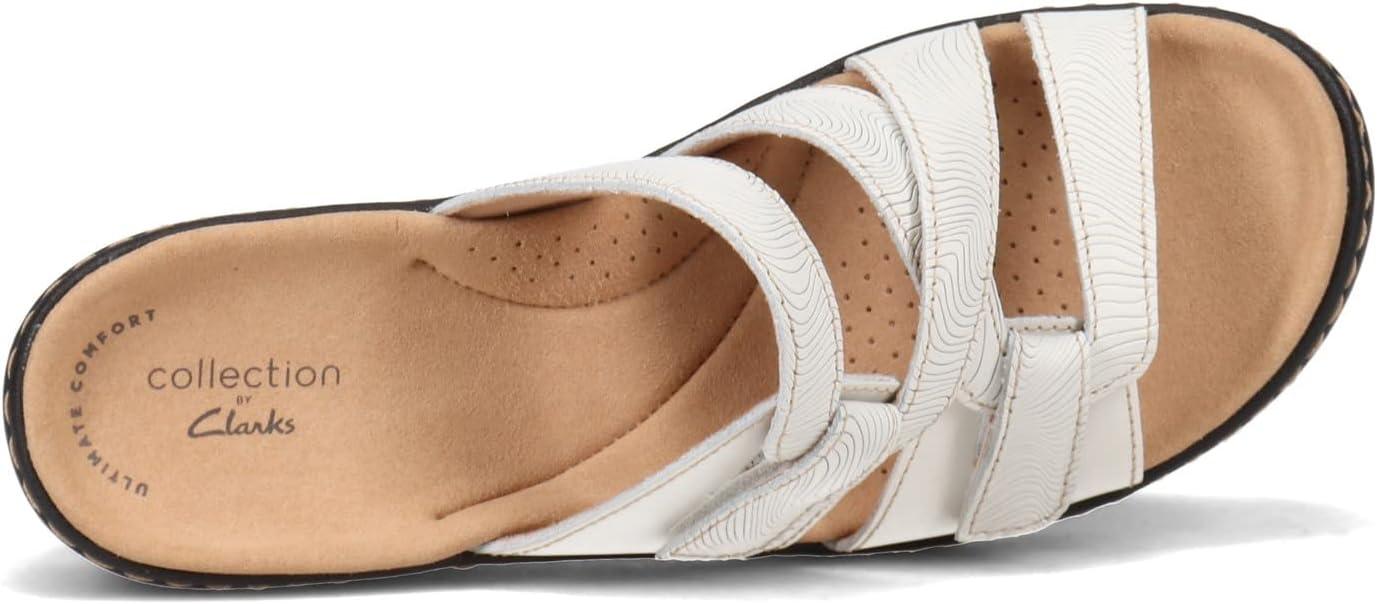 imageClarks Collection Womens Merliah Karli SandalWhite Leather