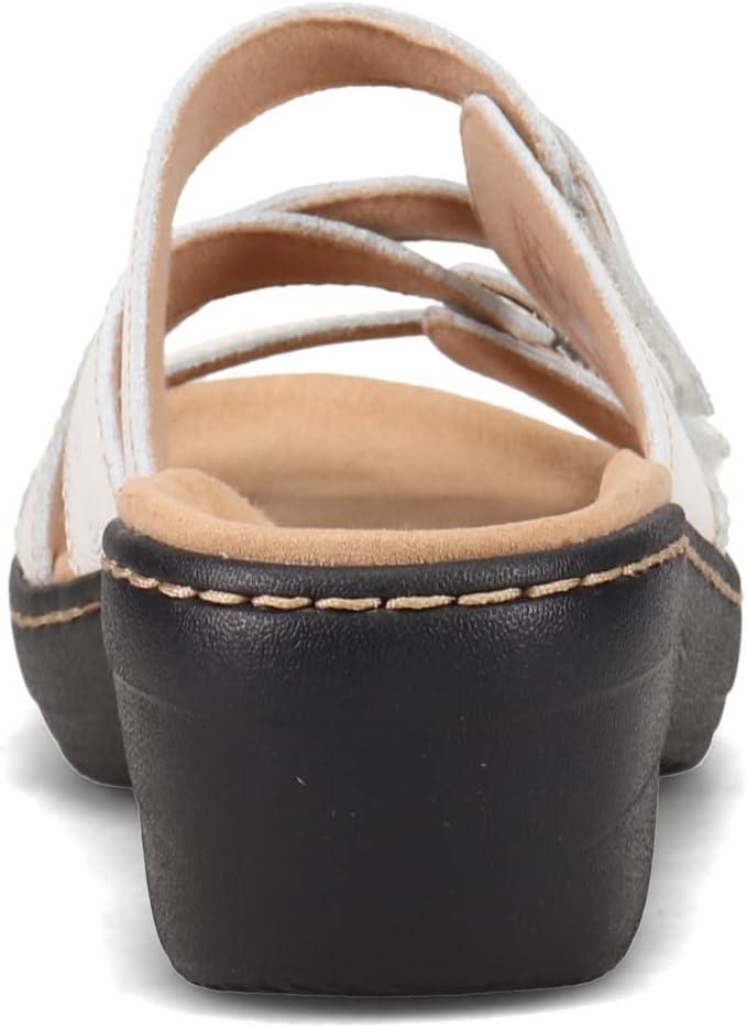 imageClarks Collection Womens Merliah Karli SandalWhite Leather