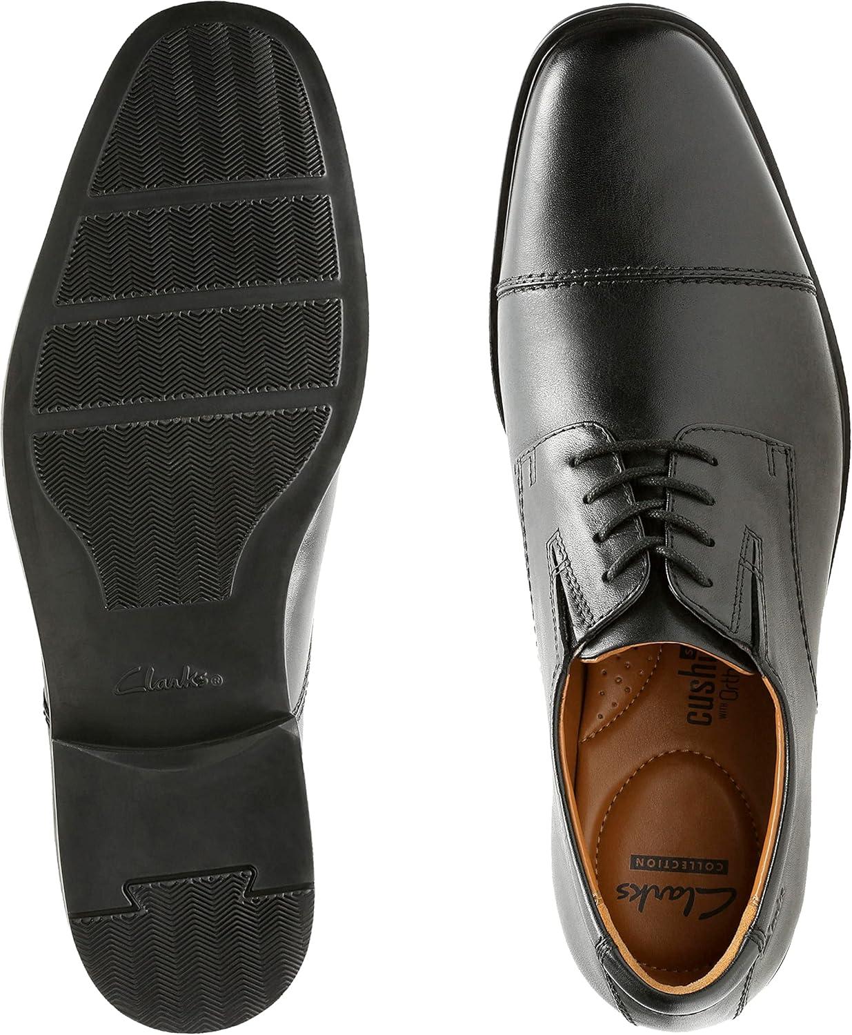 imageClarks Mens Tilden Cap Oxford ShoeBlack Black Leather