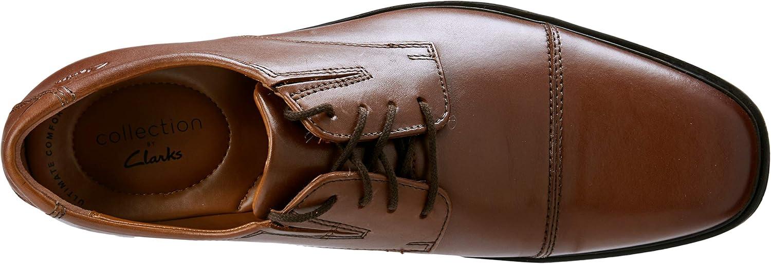 imageClarks Mens Tilden Cap Oxford ShoeLight Brown