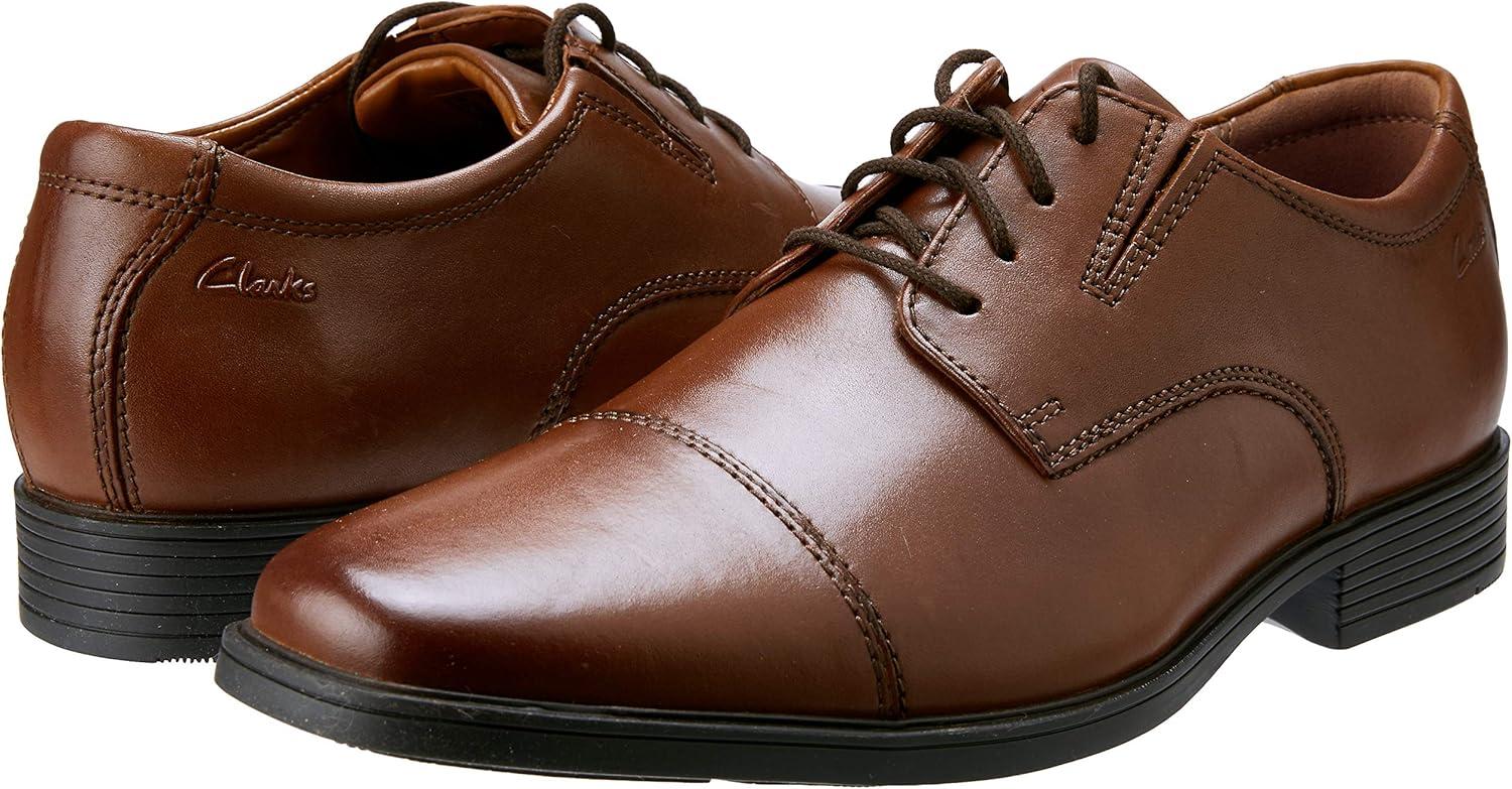 imageClarks Mens Tilden Cap Oxford ShoeLight Brown