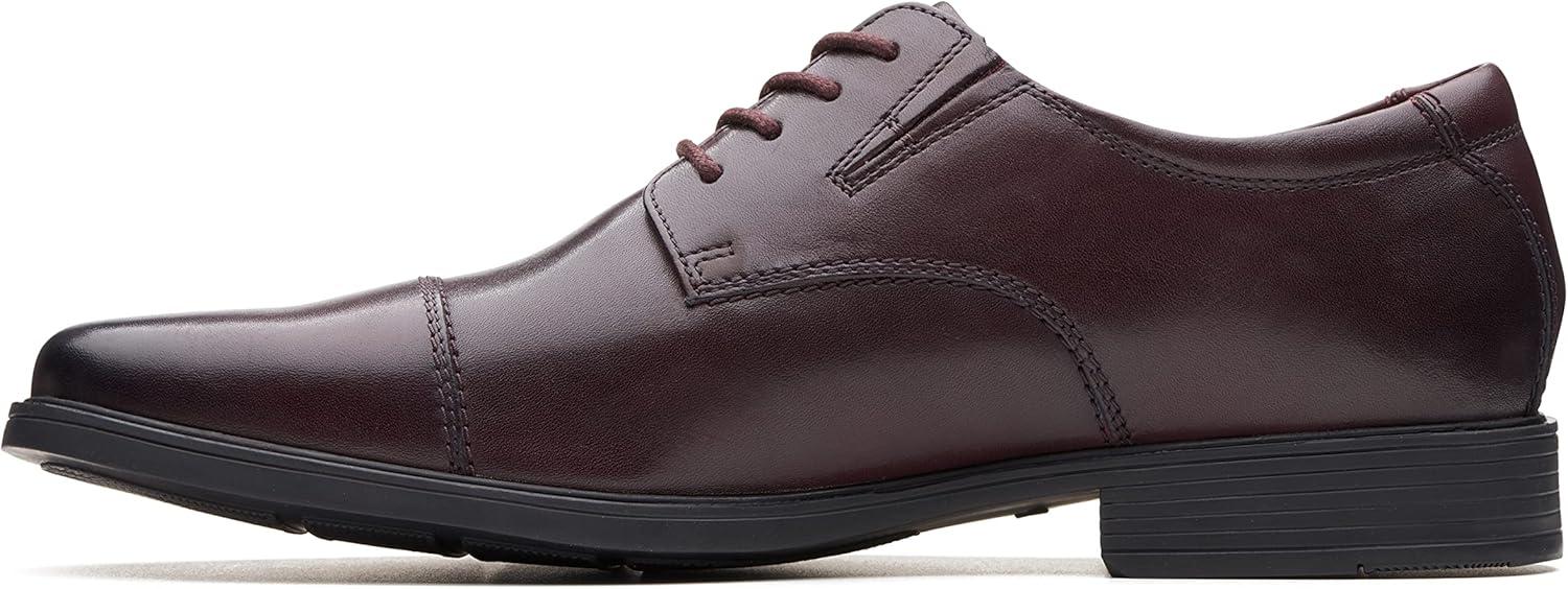 imageClarks Mens Tilden Cap Oxford ShoeWine Leather