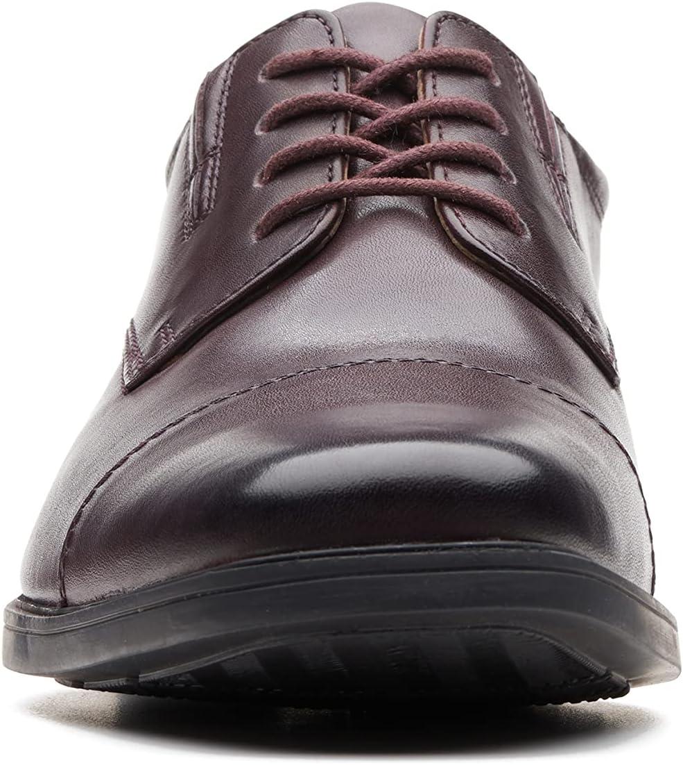imageClarks Mens Tilden Cap Oxford ShoeWine Leather