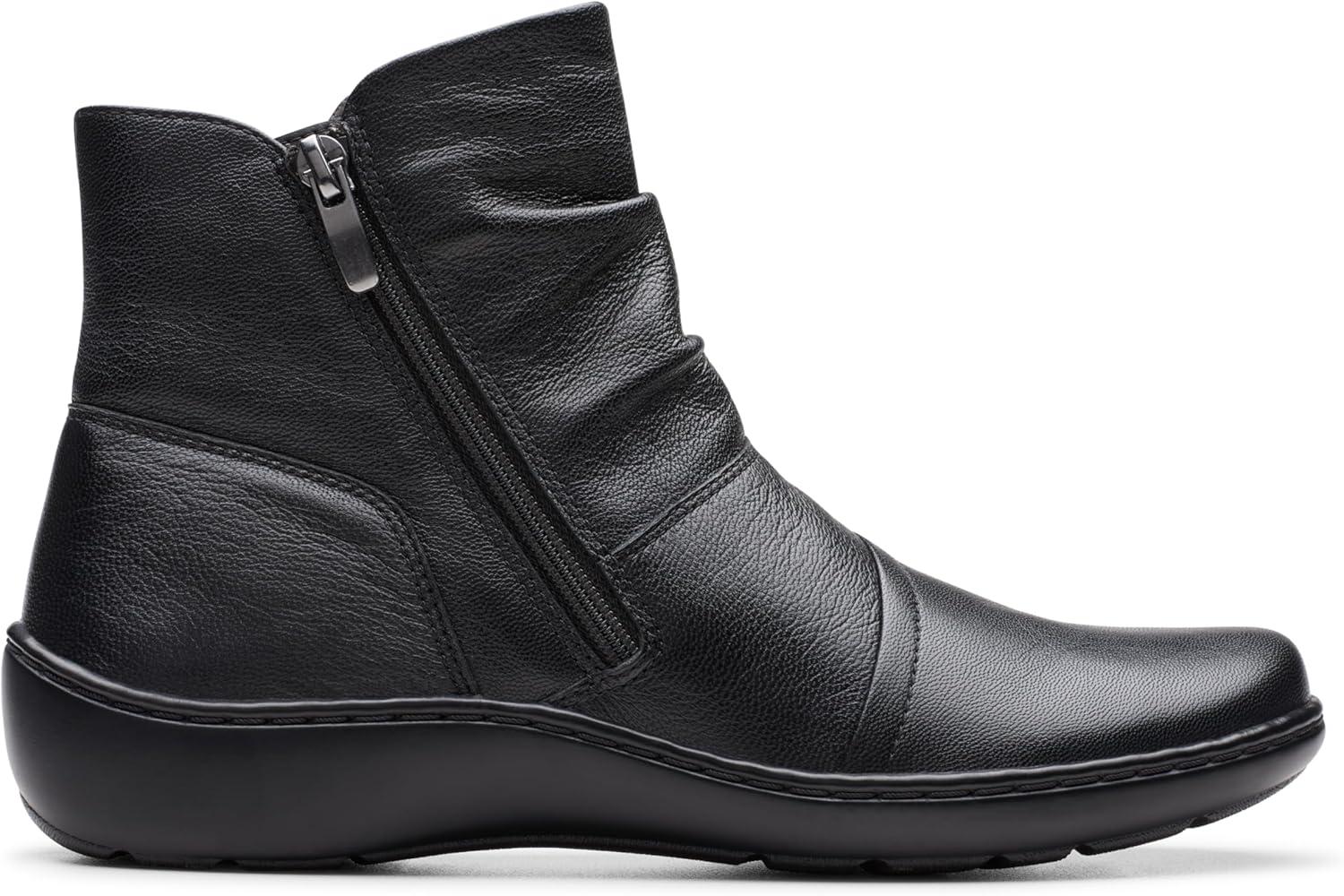 imageClarks Womens Cora PaceBlack Leather