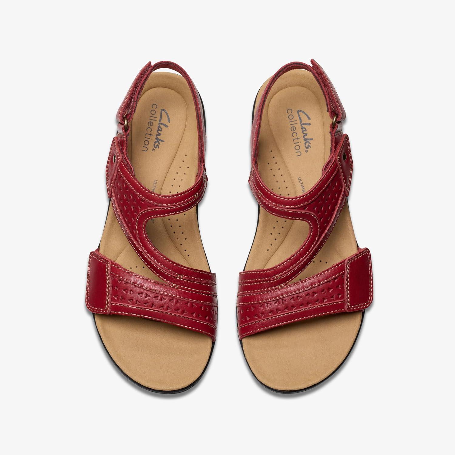 imageClarks Womens Laurieann FayeRed Leather