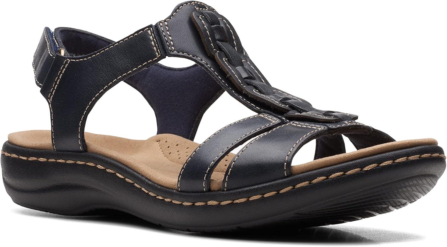 imageClarks Womens Laurieann Kay SandalsNavy Leather