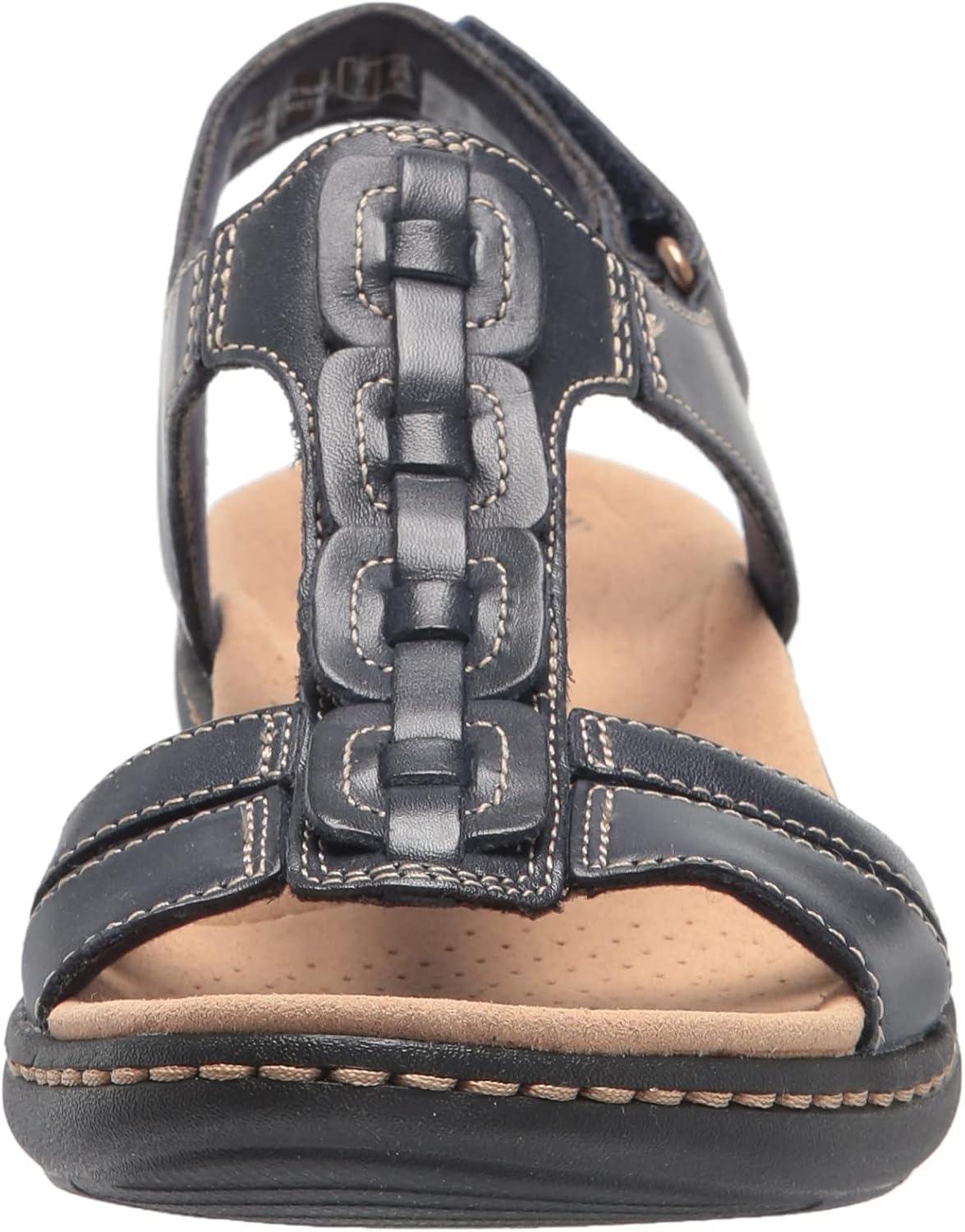 imageClarks Womens Laurieann Kay SandalsNavy Leather