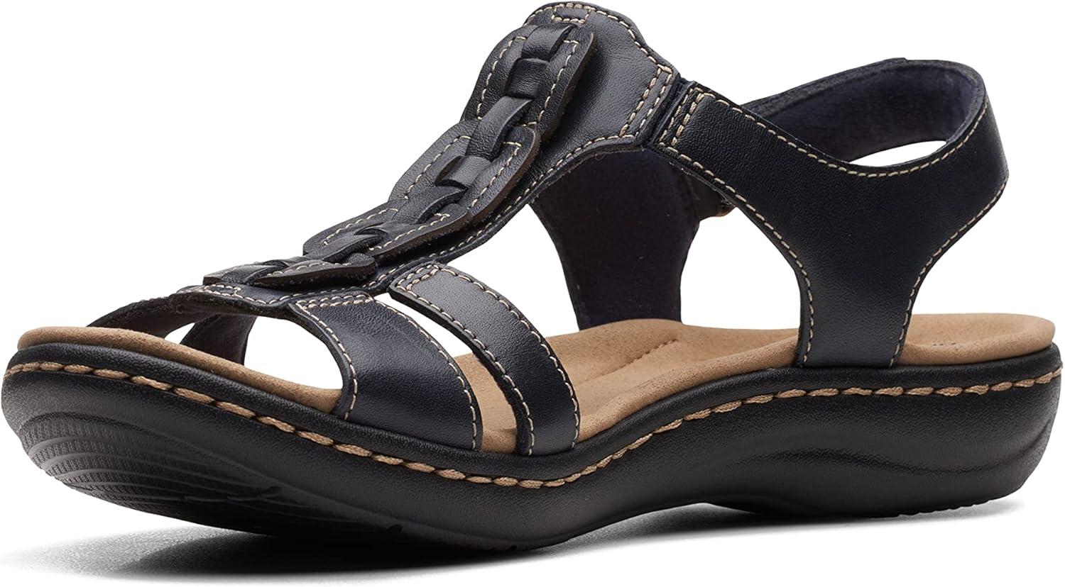 imageClarks Womens Laurieann Kay SandalsNavy Leather