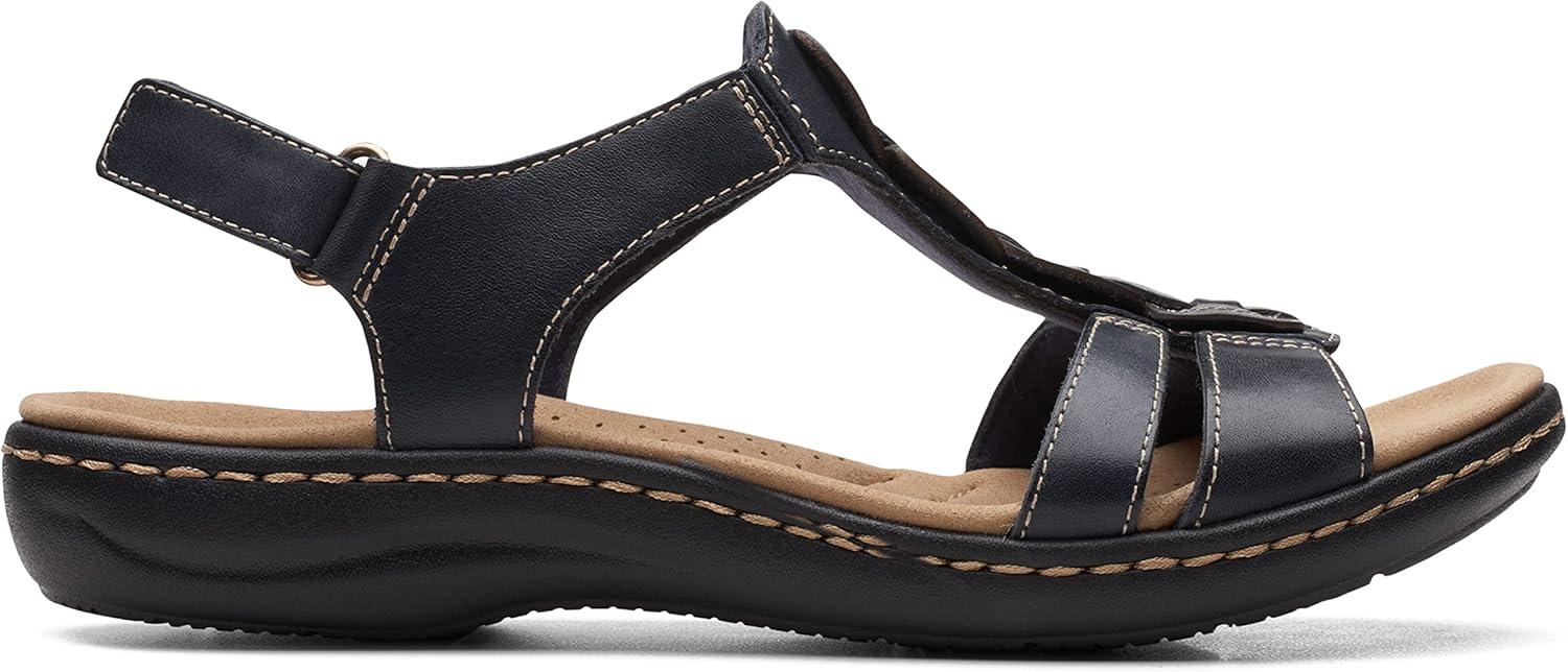 imageClarks Womens Laurieann Kay SandalsNavy Leather