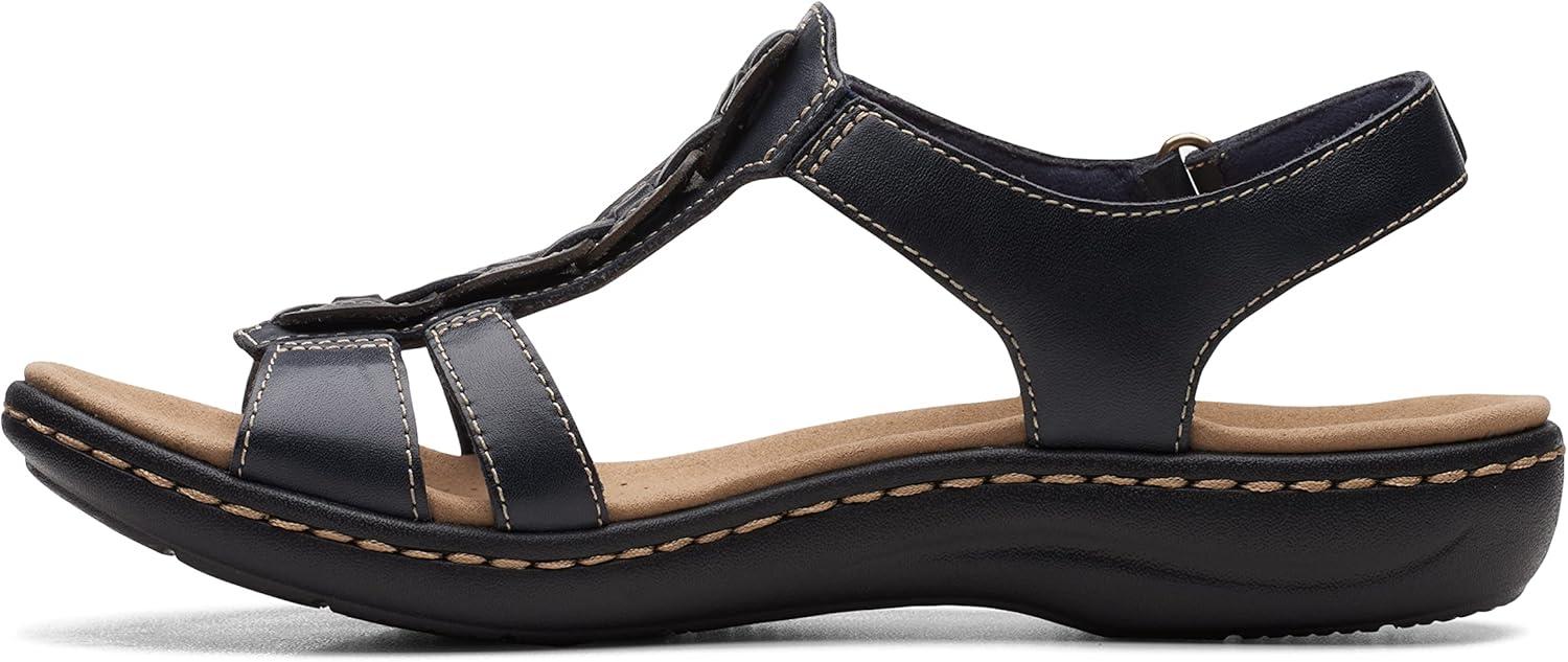 imageClarks Womens Laurieann Kay SandalsNavy Leather