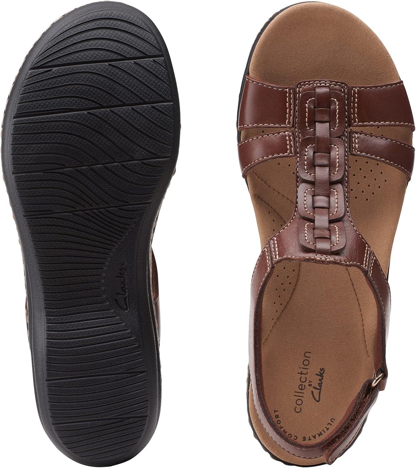 imageClarks Womens Laurieann Kay SandalsTan Leather