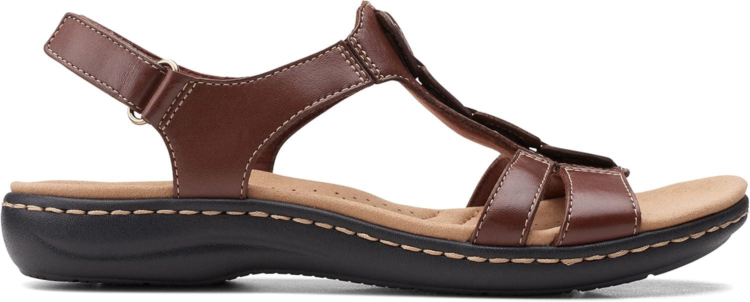 imageClarks Womens Laurieann Kay SandalsTan Leather