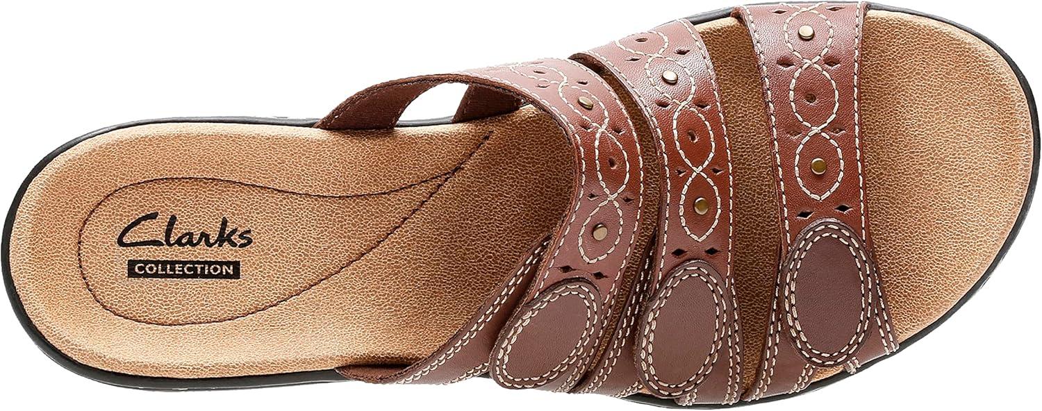imageClarks Womens Leisa Cacti Q Slide SandalBrown Multi Leather