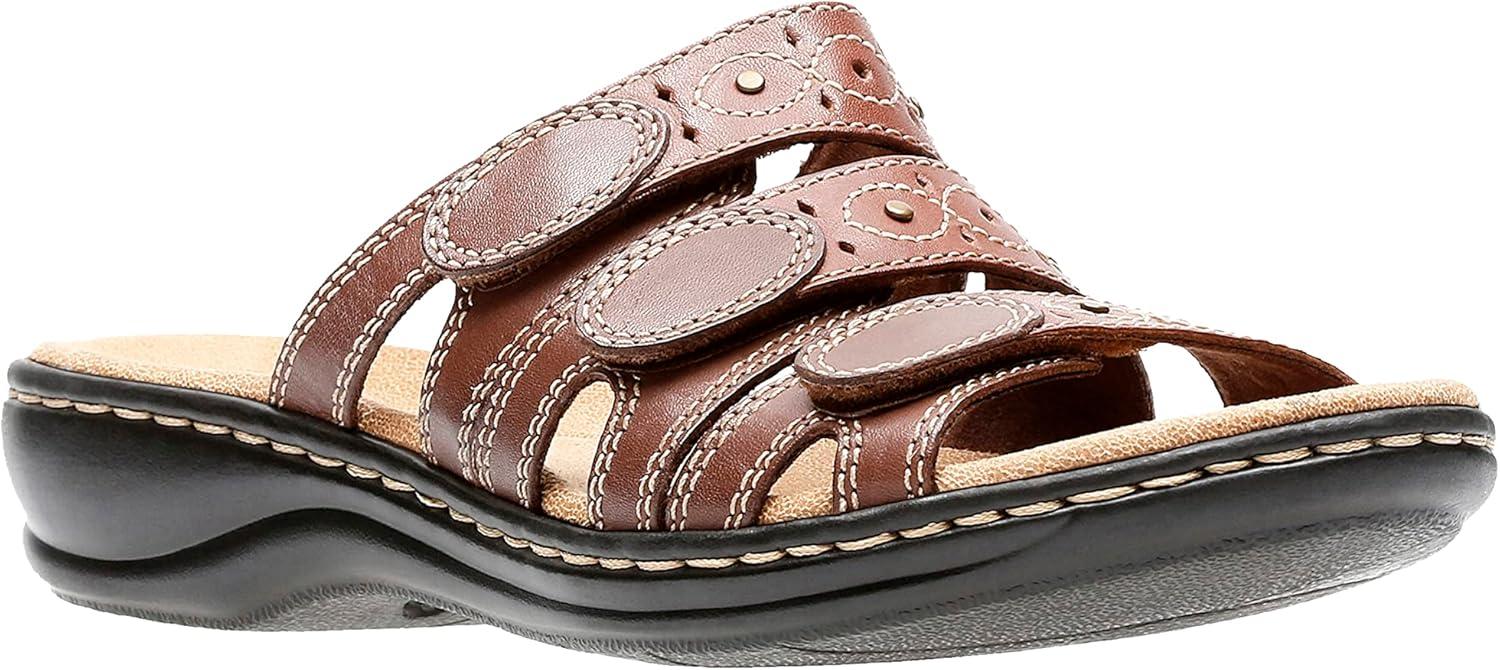imageClarks Womens Leisa Cacti Q Slide SandalBrown Multi Leather