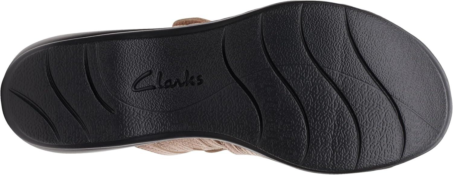 imageClarks Womens Leisa Faye Flat SandalRose Gold Leather