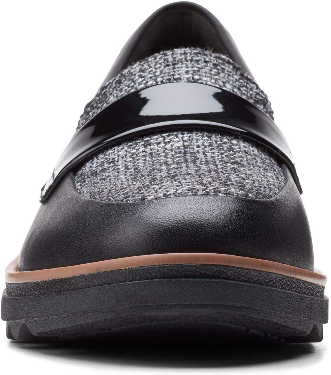 imageClarks Womens Neiley Pearl SandalsBlack LeatherTweed