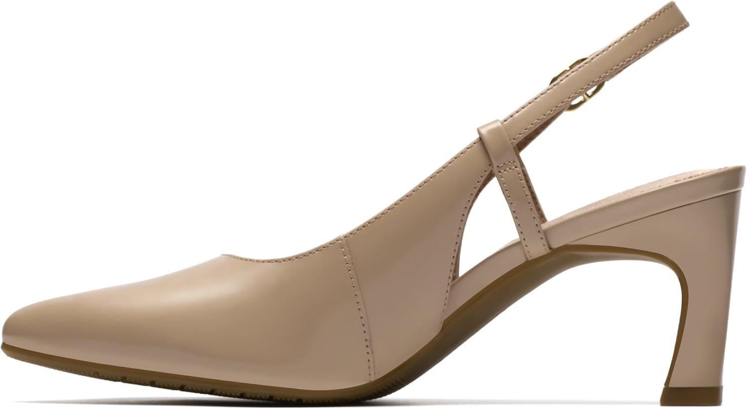 imageClarks Womens Tammitha Strap PumpBeige Leather