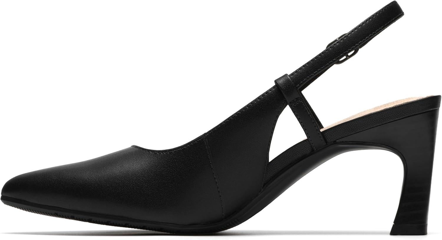 imageClarks Womens Tammitha Strap PumpBlack Leather
