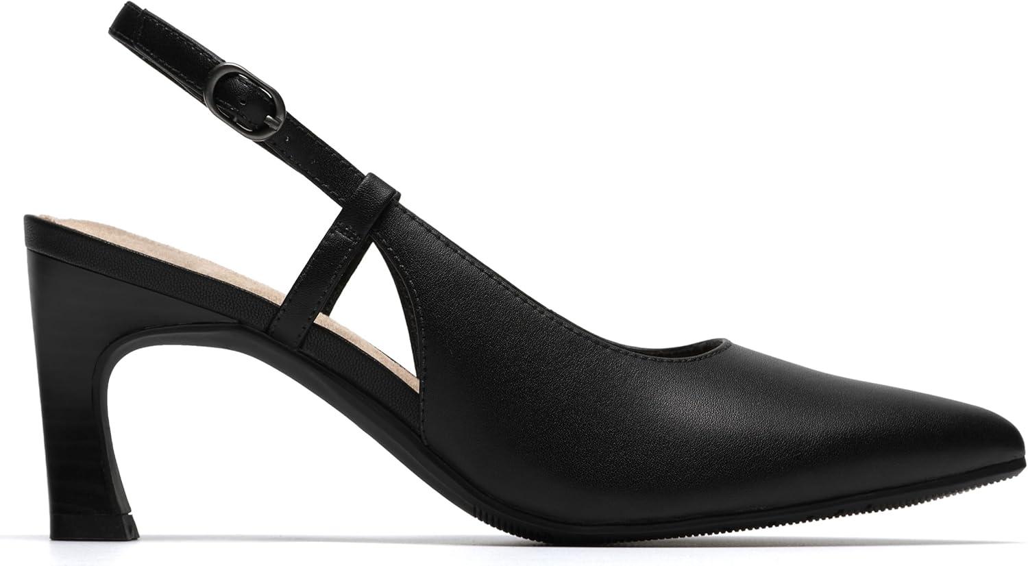 imageClarks Womens Tammitha Strap PumpBlack Leather
