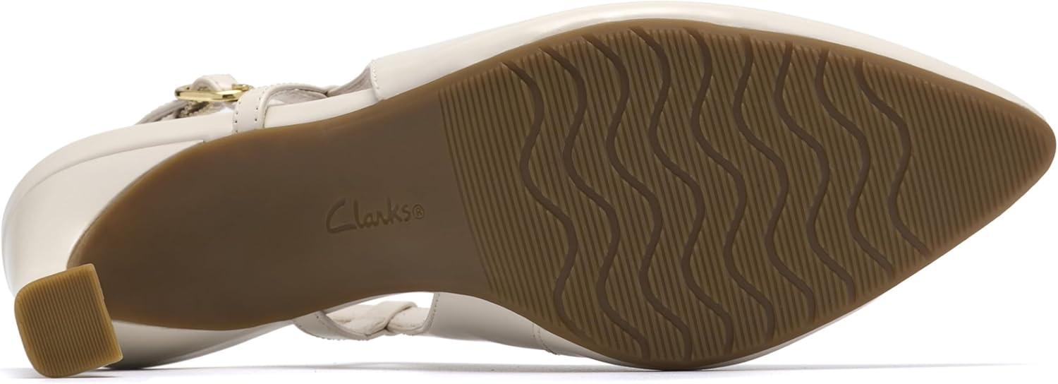 imageClarks Womens Tammitha Strap PumpOff White Leather