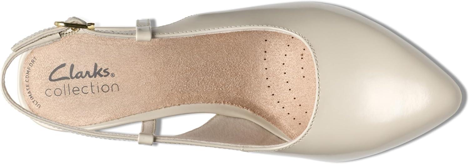 imageClarks Womens Tammitha Strap PumpOff White Leather