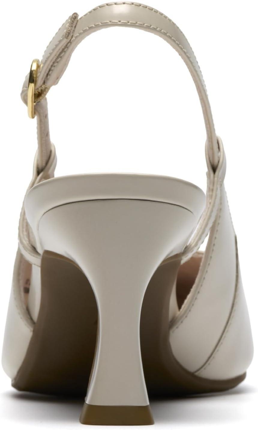 imageClarks Womens Tammitha Strap PumpOff White Leather